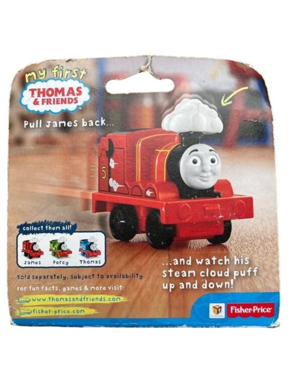 First Thomas Train Friends James Pullback Puffer Engine Fisher-Price NEW Gift